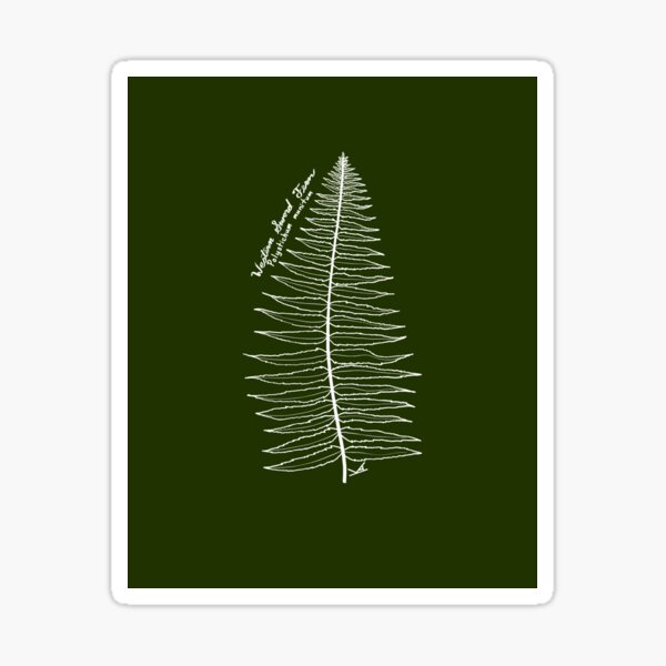 Item preview, Western Sword Fern line art designed and sold by Fernheart Designs.