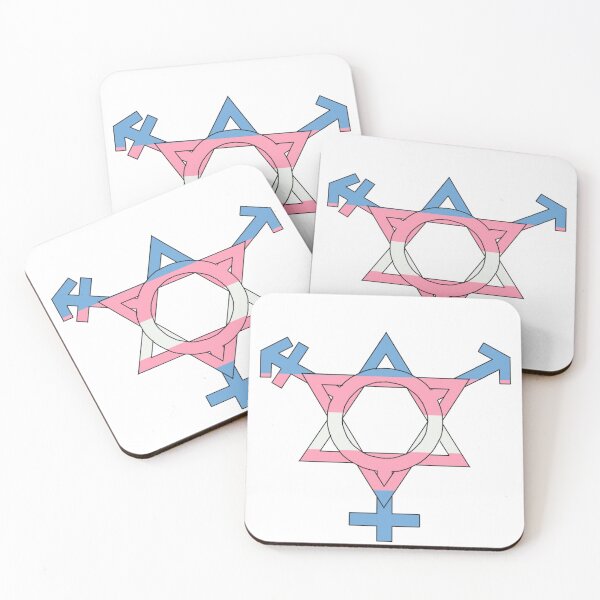 Item preview, Trans symbol interlocked with a Magen David designed and sold by EinsteinEitan.