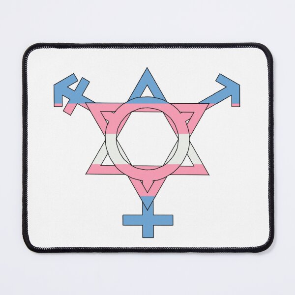 Item preview, Trans symbol interlocked with a Magen David designed and sold by EinsteinEitan.