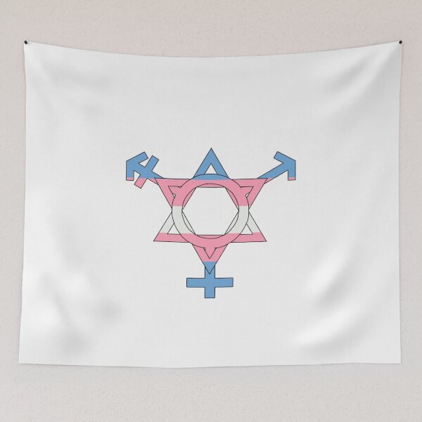 Item preview, Trans symbol interlocked with a Magen David designed and sold by EinsteinEitan.