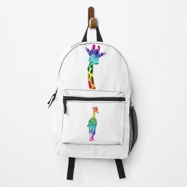 Item preview, Galloping giraffe - rainbow colorized version designed and sold by SylvieG18.