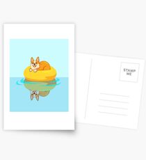 Summer Corgi Postcards