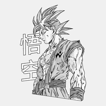 Anime Drawing of Goku from Dragon Ball Editorial Stock Photo