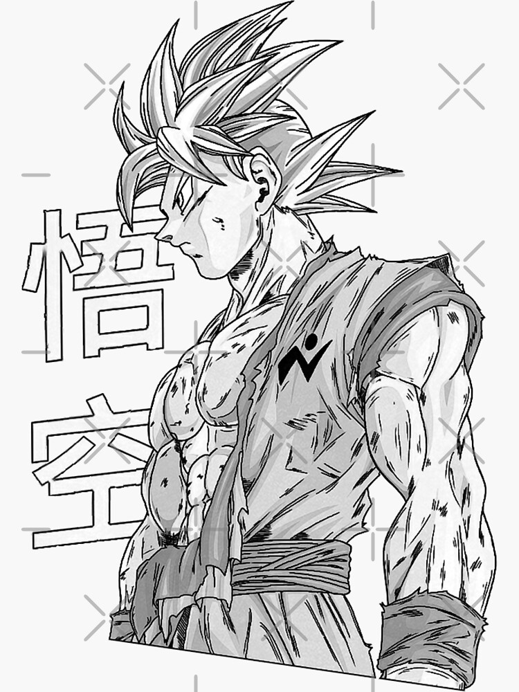 Songoku Super Saiyajin - 3 - Dragon Ball Kids Coloring Pages