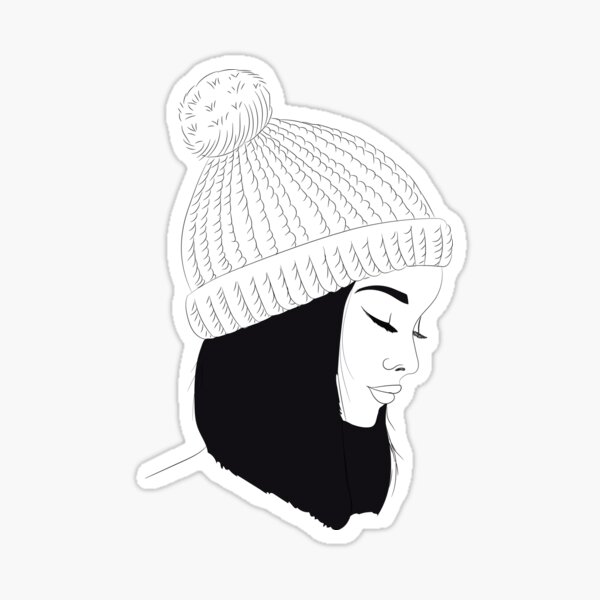 "A Girl" Sticker for Sale by RCrizil Redbubble