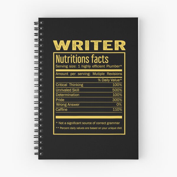 Item preview, Mens Womens writer birthday Gifts Shirt,Cool writer Funny Nutrition Facts Mens Womens Christmas Fathers Days Gift, writer Nutrition Facts designed and sold by xlnv.