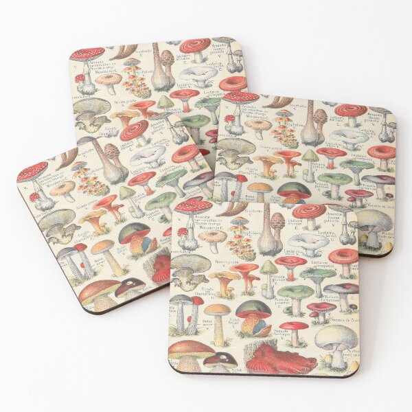 Item preview, Vintage Mushrooms French Champignons designed and sold by Periscope9.
