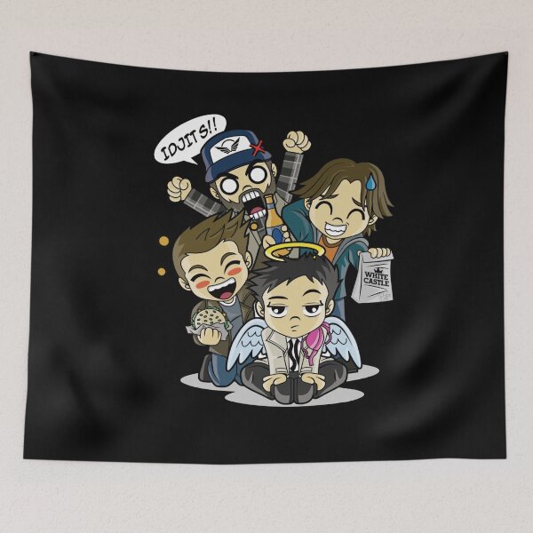 Item preview, Supernatural Chibi Poor White Castiel Idjits Deanwinchester Samwinchester T designed and sold by brandysuzanrebz.