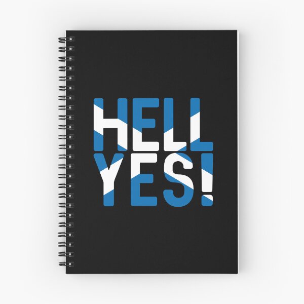 Item preview, HELL YES!, Scottish Independence Saltire Flag Text Slogan designed and sold by MacPean.