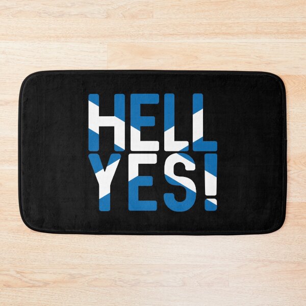 Item preview, HELL YES!, Scottish Independence Saltire Flag Text Slogan designed and sold by MacPean.