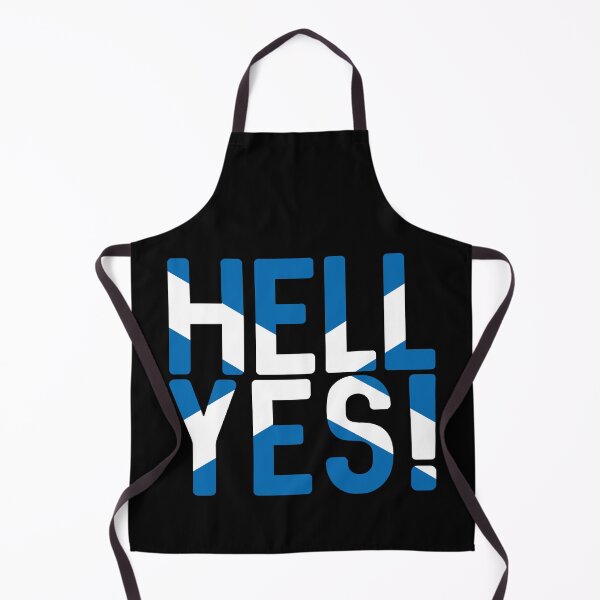 Item preview, HELL YES!, Scottish Independence Saltire Flag Text Slogan designed and sold by MacPean.