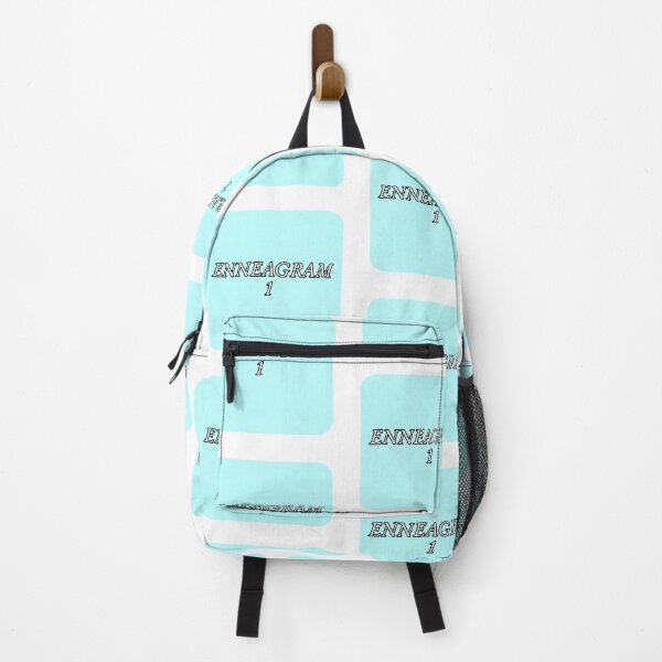 Item preview, enneagram 1 (plain text on light blue background) designed and sold by snail-galaxy.