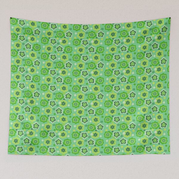 Item preview, Groovy Green Flower Power designed and sold by DesertAloha.