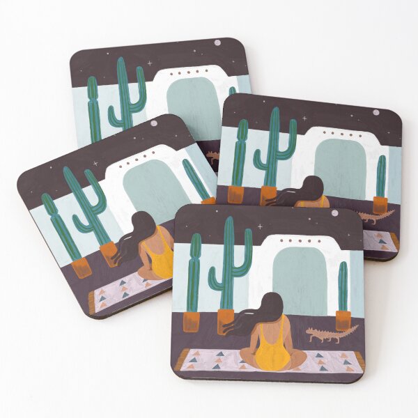 Item preview, A Quiet Night in the Cactus Garden designed and sold by pinkthesis.