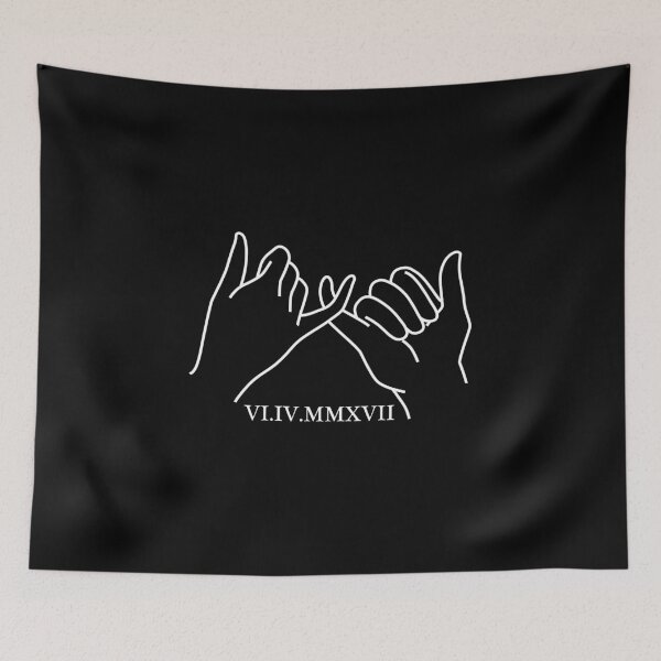 Item preview, Roman numerals custom date pinky promise designed and sold by abbyiris.