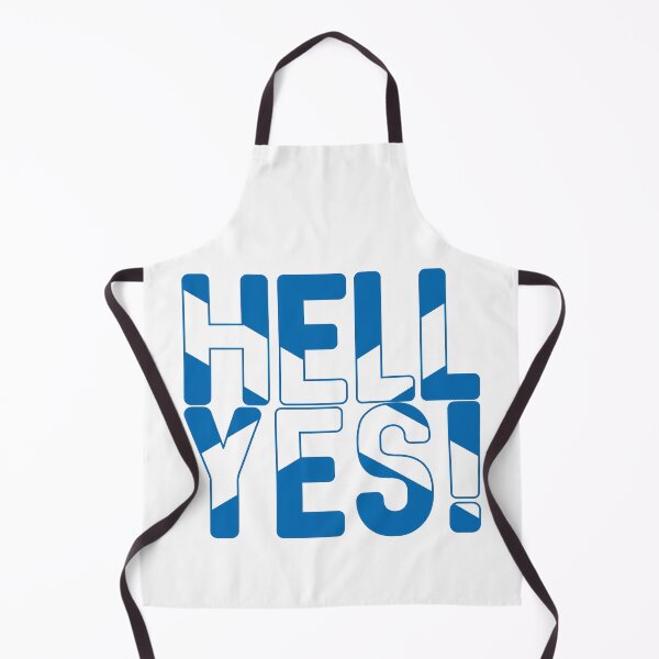 Item preview, HELL YES!, Scottish Independence Saltire Flag Text Slogan designed and sold by MacPean.
