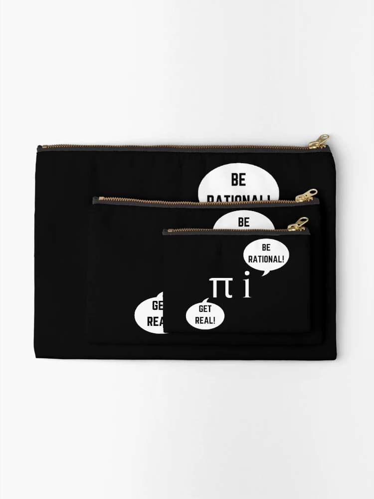 Thumbnail 2 of 4, Zipper Pouch, Get Real Be Rational designed and sold by Creatoe.