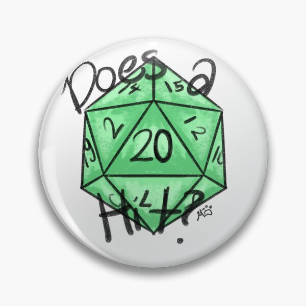Item preview, Does A 20 Hit? designed and sold by BroCosplays.