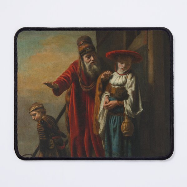 Item preview, Abraham Dismissing Hagar and Ishmael | Nicolaes Maes | 1653 Renaissance Biblical Art designed and sold by CJET.