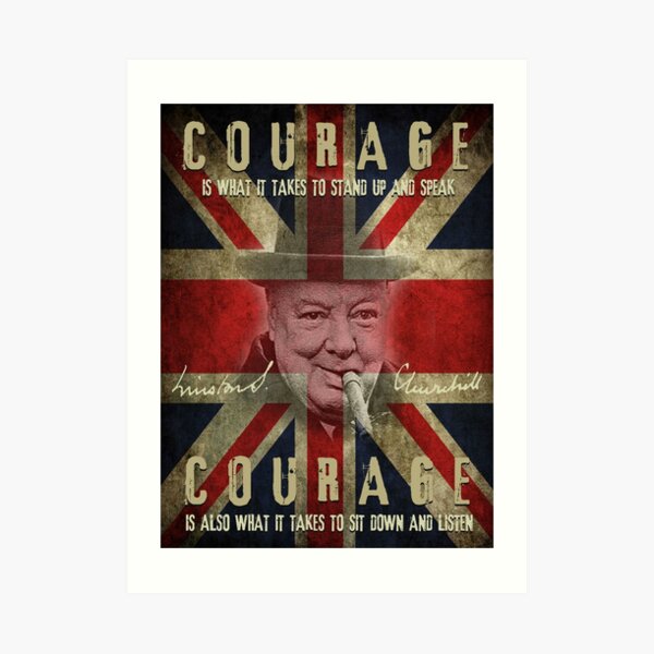 Winston Churchill quote War is mainly a catalogue of blunders Poster for  Sale by BigTime