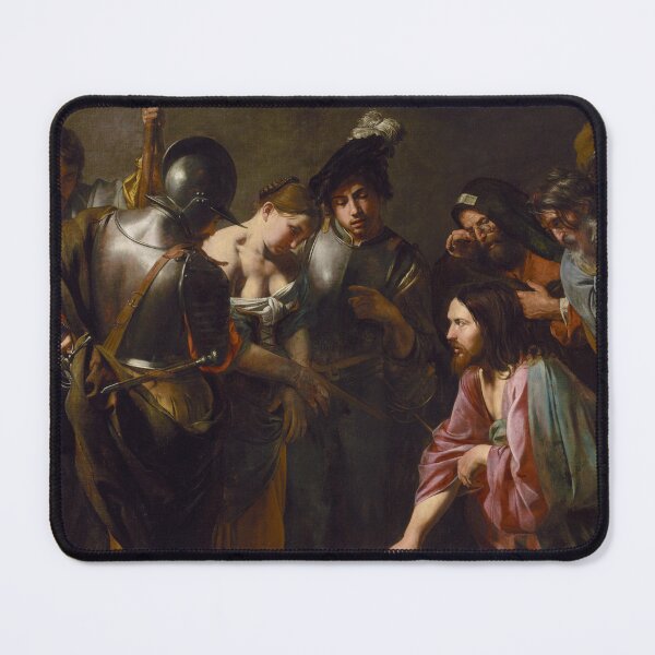 Item preview, Christ and the Adulteress | Valentin de Boulogne | 1620 Renaissance Gospel Biblical Art designed and sold by CJET.