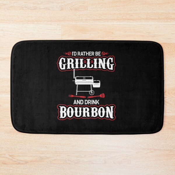 Item preview, I D RATHER BE GRILLING AND DRINK BOURBON GRILLING designed and sold by sobriowslen.