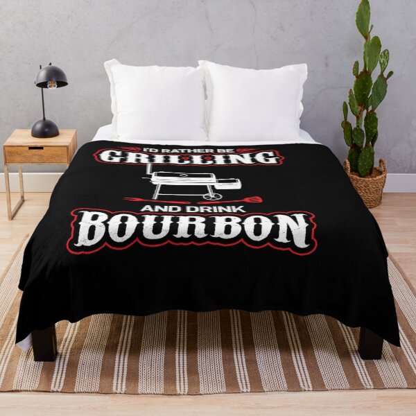 Item preview, I D RATHER BE GRILLING AND DRINK BOURBON GRILLING designed and sold by sobriowslen.