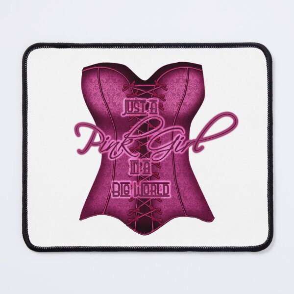 Item preview, Just a Pink Girl in a Big World (darker pink version) designed and sold by JadeRyder.