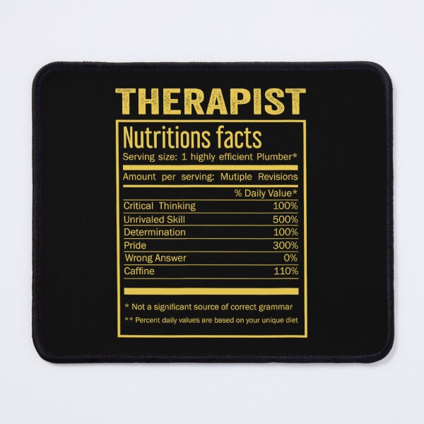 Item preview, Mens Womens therapist birthday Gifts Shirt,Cool therapist Funny Nutrition Facts Mens Womens Christmas Fathers Days Gift, therapist Nutrition Facts designed and sold by xlnv.