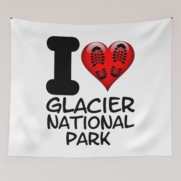Item preview, I Love Hiking The Grinnell Glacier Trail At Glacier National Park In Montana designed and sold by Sonatablue.