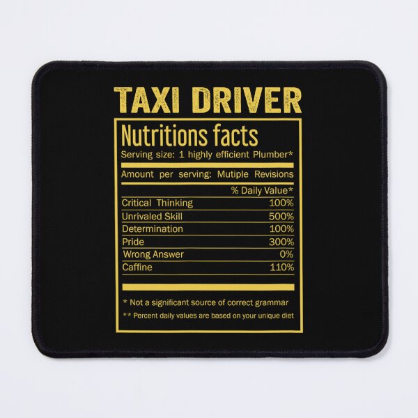 Item preview, Mens Womens taxi driver birthday Gifts Shirt,Cool taxi driver Funny Nutrition Facts Mens Womens Christmas Fathers Days Gift, taxi driver Nutrition Facts designed and sold by xlnv.