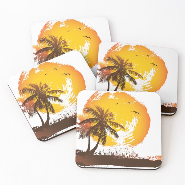 Item preview, palm trees and sun , Euclidean Curve Plot Illustration designed and sold by MCTS SHOP.