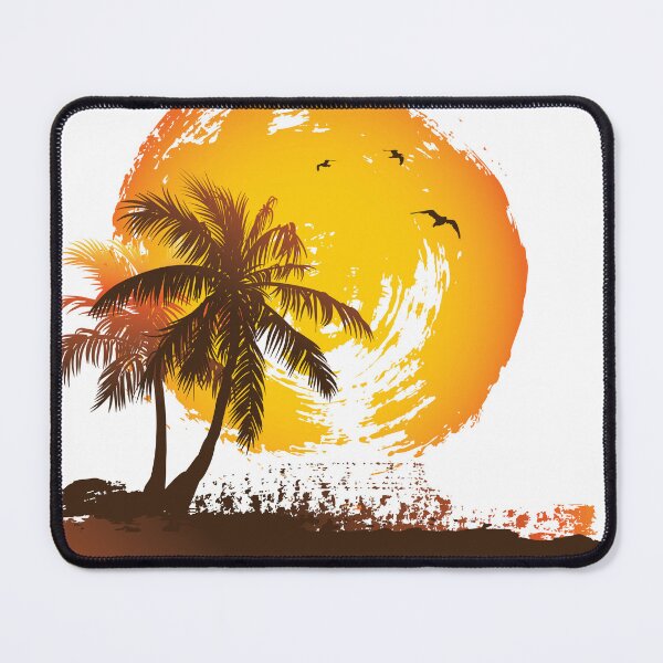 Item preview, palm trees and sun , Euclidean Curve Plot Illustration designed and sold by MCTS SHOP.