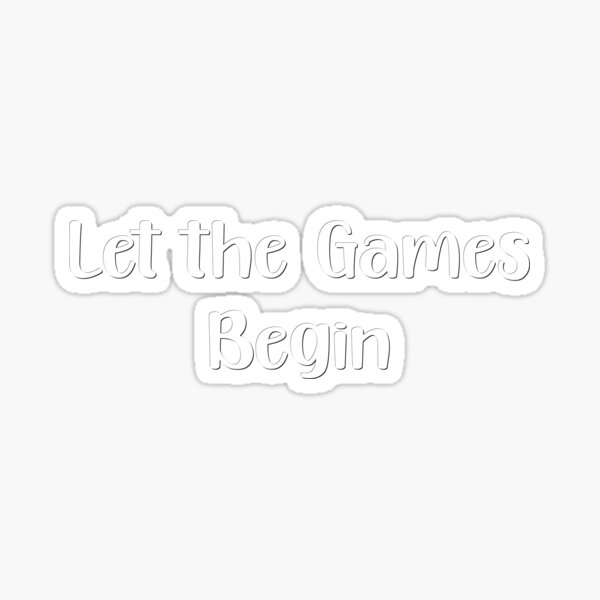 Let The Games Begin Invitations in White