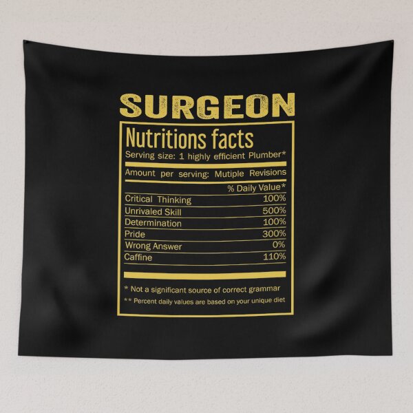 Item preview, Mens Womens surgeon birthday Gifts Shirt,Cool surgeon Funny Nutrition Facts Mens Womens Christmas Fathers Days Gift, surgeon Nutrition Facts designed and sold by xlnv.
