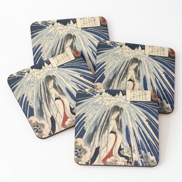 Item preview, Beautiful Japan Art Japanese Woman Waterfall designed and sold by Yumede.