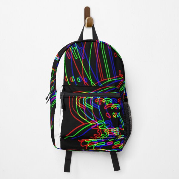 Item preview, green, red, blue monkey on black background designed and sold by mrelax57700.
