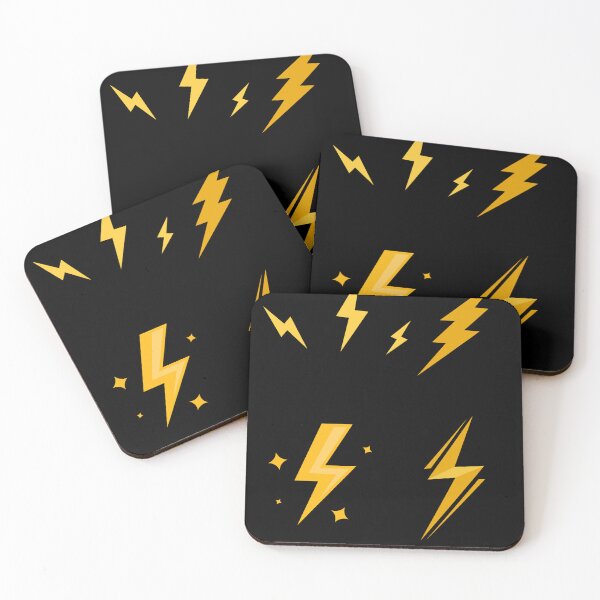 Item preview, Yellow lightning flash pattern designed and sold by Sam Artist.