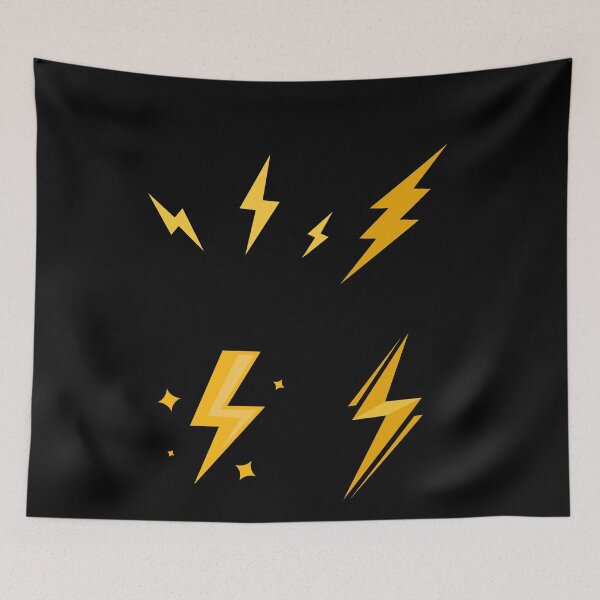 Item preview, Yellow lightning flash pattern designed and sold by Sam Artist.