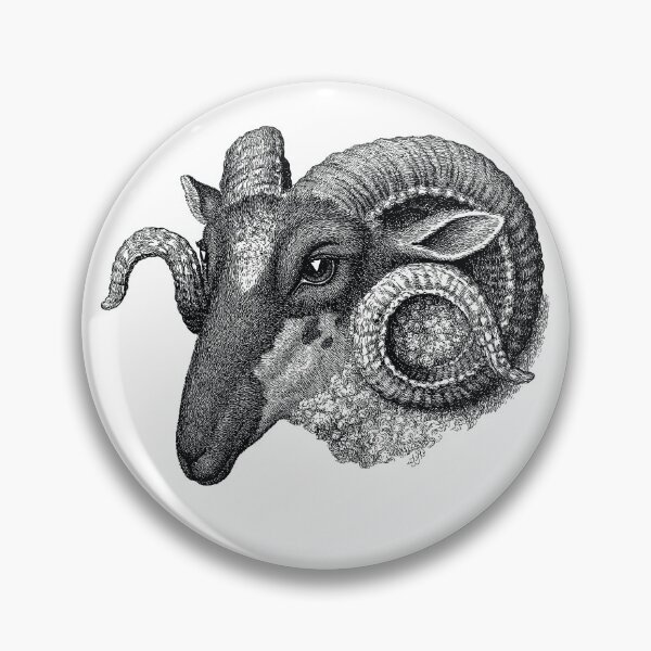 Item preview, Ram's Head Sheep Stickers for Handspinners & Sheep Lovers designed and sold by DSeller.