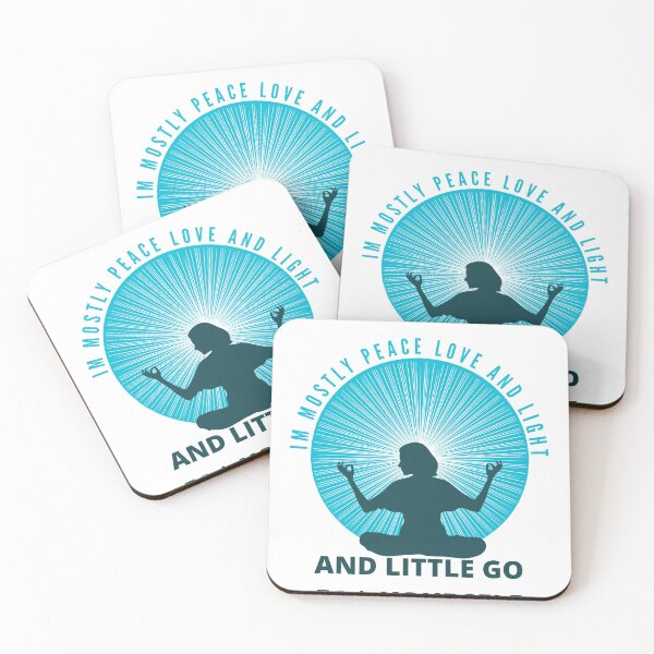 Item preview, I'm Mostly Peace Love And Light And A Little Go F*ck Yourself  designed and sold by CRO-DESIGN.