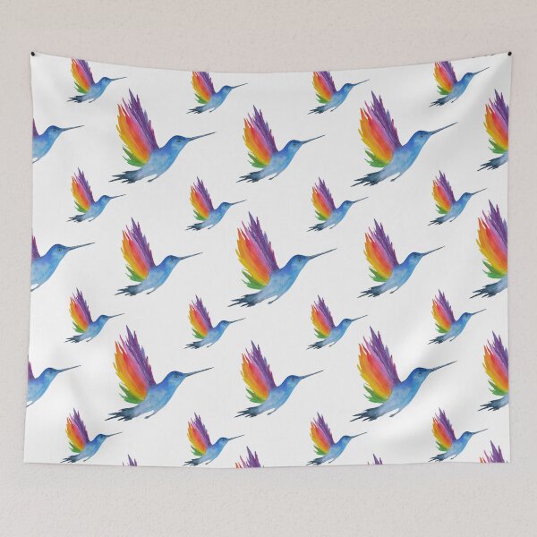 Item preview, Coloful Hummingbird Art Pattern Design, Hummingbird Lover, Hummingbird Lady designed and sold by antevasinart.