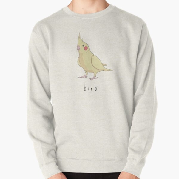 Birb Cockatiel Bird Meme Pullover Sweatshirt