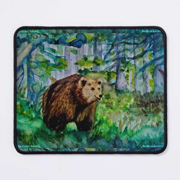 Item preview, Big Bear Original Watercolor Painting designed and sold by signaturelaurel.