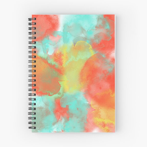 Item preview, Abstract Aqua Red Yellow Orange Sponge Art Paint designed and sold by antevasinart.