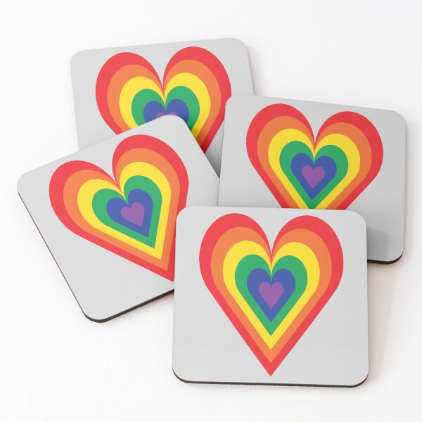 Item preview, LGBTQ Rainbow Pride Heart, LGBTQIA+ Rainbow Heart designed and sold by NobizArtwerkz.