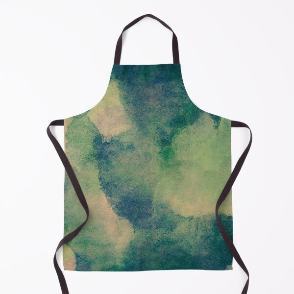 Item preview, Abstract Dark Green and Blue Sponge Art Paint designed and sold by antevasinart.