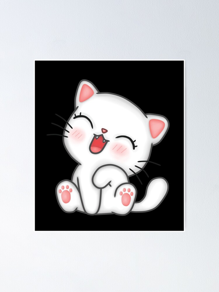 Cute Cat Kawaii Cat Little Cat Cute Face Smile Blush Cat Blush Cat