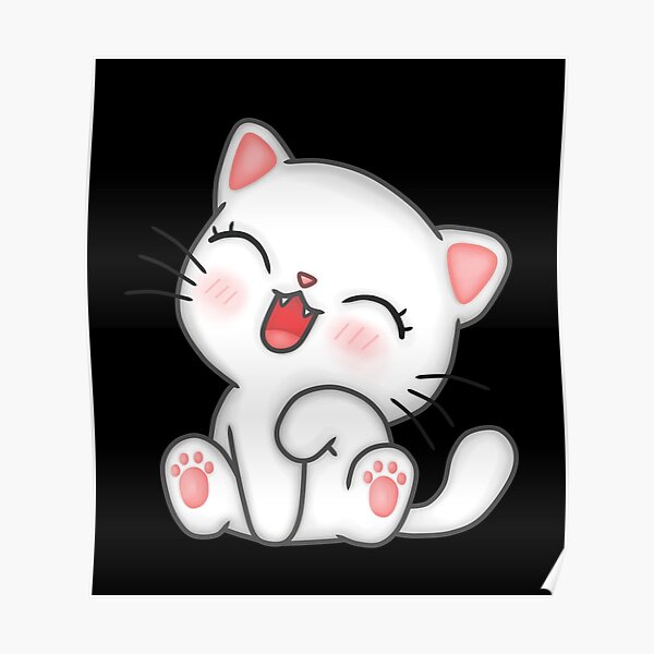 Cute Cat Kawaii Cat Little Cat Cute Face Smile Blush Cat Blush Cat