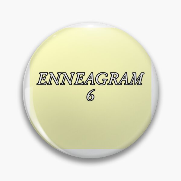 Item preview, enneagram 6 (plain text on light yellow background) designed and sold by snail-galaxy.